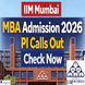 IIM Mumbai MBA Admission 2026 PI Calls Out; Check Now @iimmumbai.ac.in